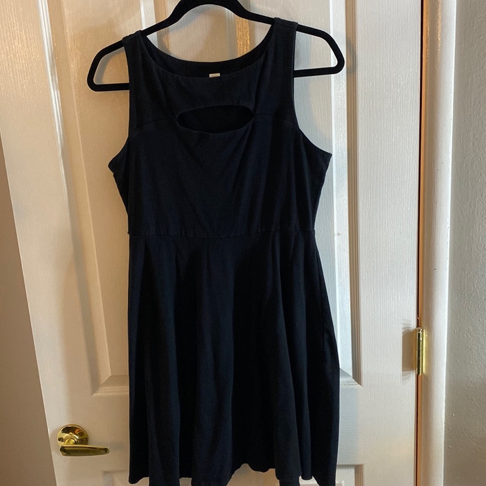 Slightly Worn Target brand black keyhole dress